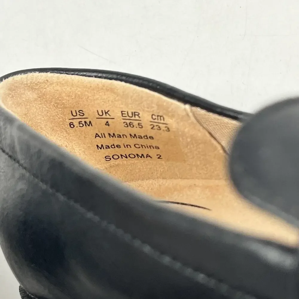 LifeStride Sonoma 2 Loafers Womens Size 6.5 Black Slip On Comfort Shoes Soft